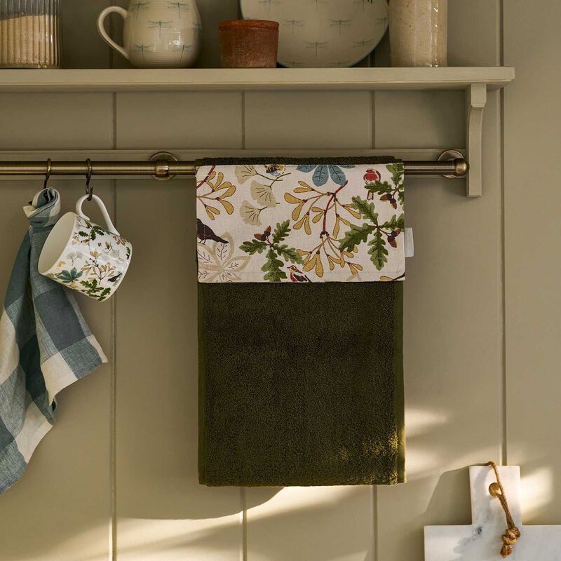 Sophie Allport Roller Hand Towel - Orchard Birds image number 1